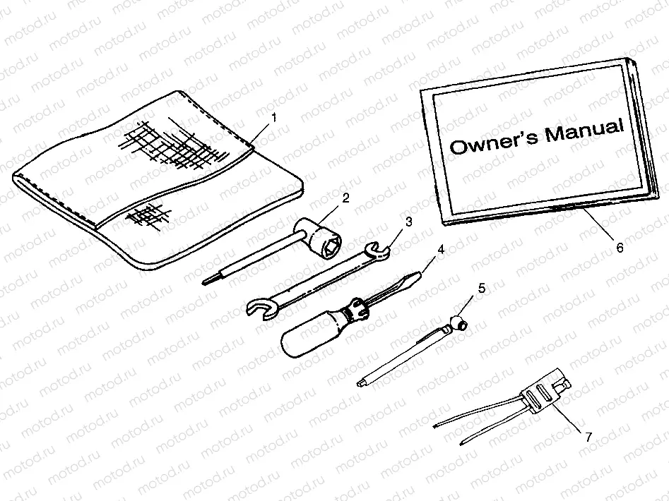 TOOL KIT BIG BOSS 6X6 400L W97AE38A (4940814081D002) | TOOL KIT BIG BOSS 6X6 400L W97AE38A (4940814081D002)