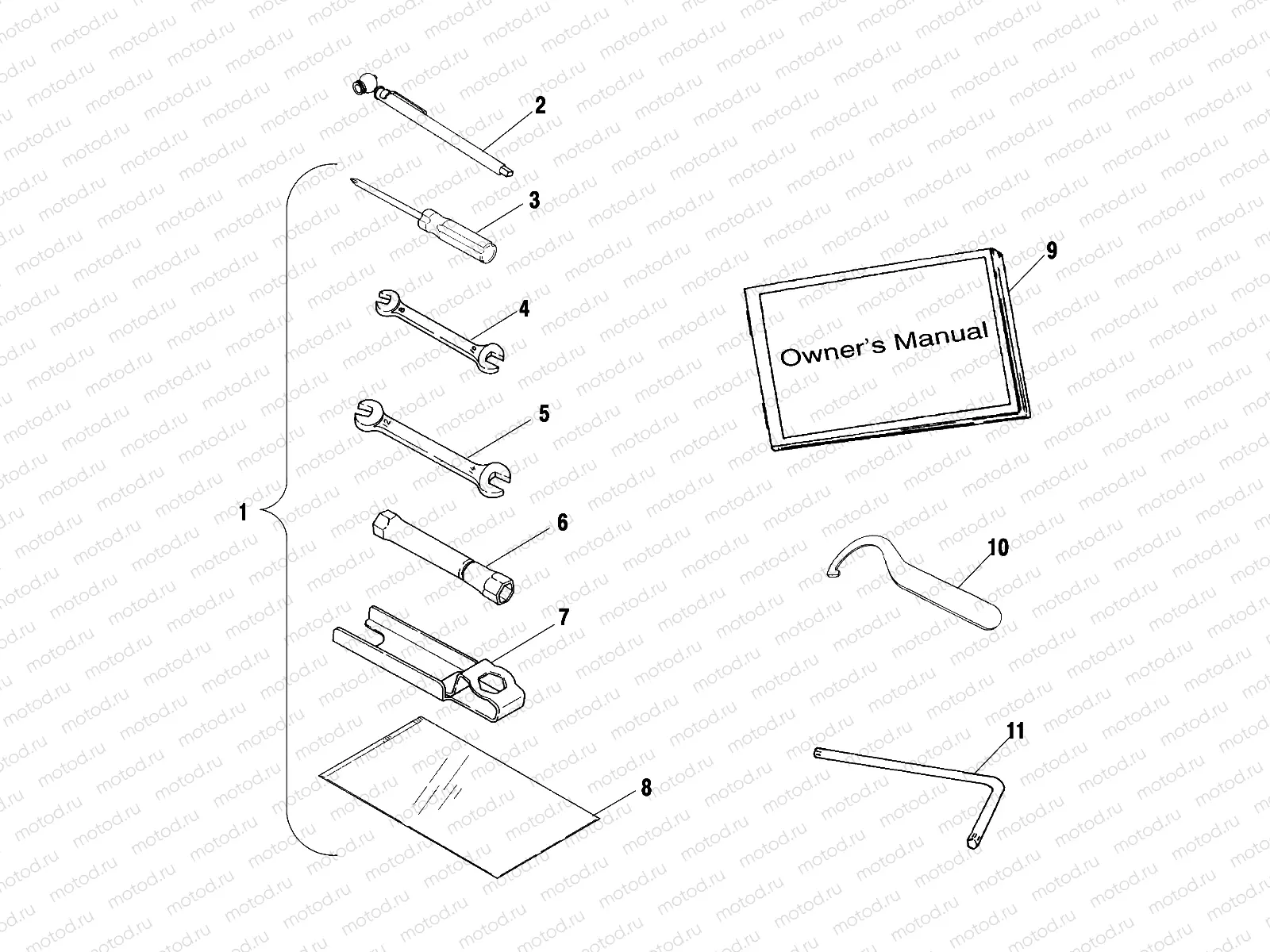 TOOL KIT - C02CD50AC (4972407240E04) | TOOL KIT - C02CD50AC (4972407240E04)