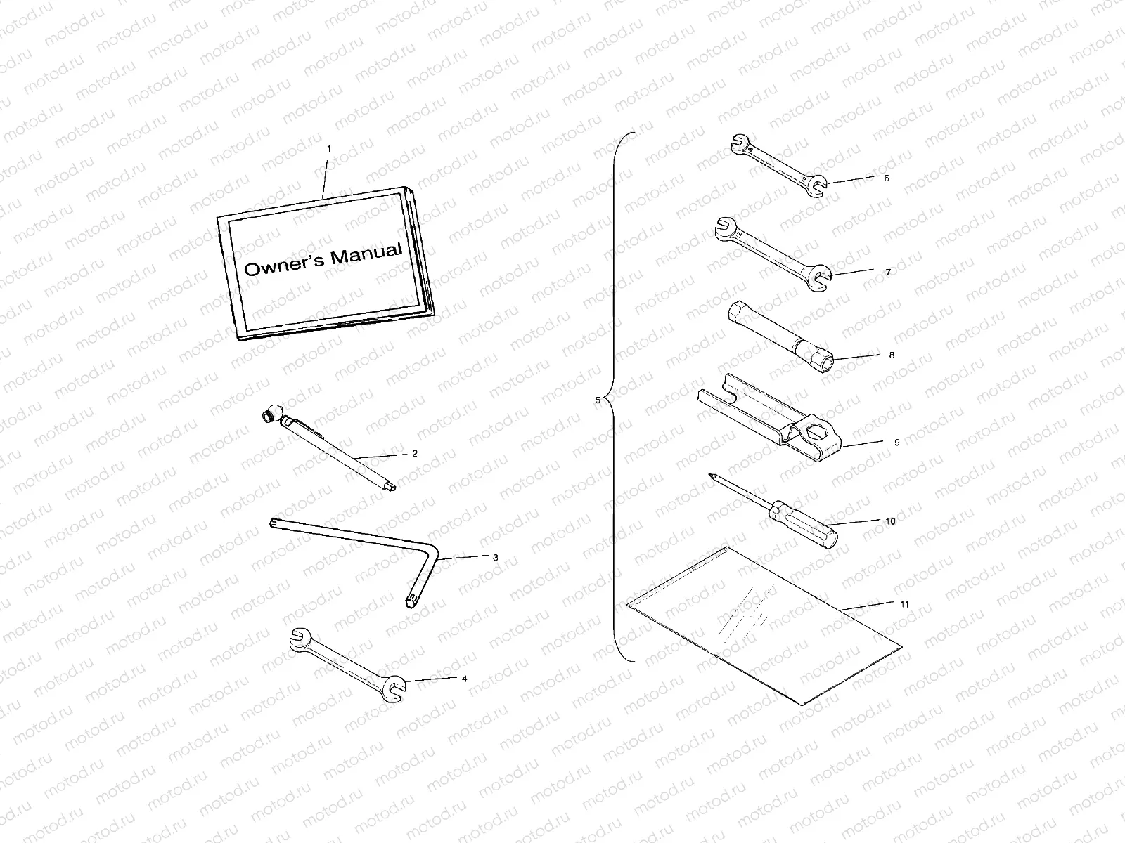 TOOL KIT - C10CL50AA (4978707870E04) | TOOL KIT - C10CL50AA (4978707870E04)