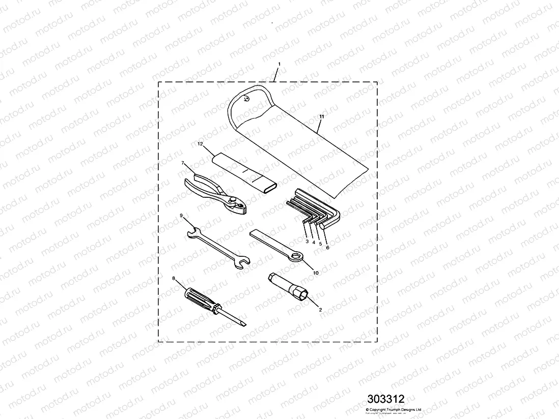 Tool Kit Double sided swingarm » 161317