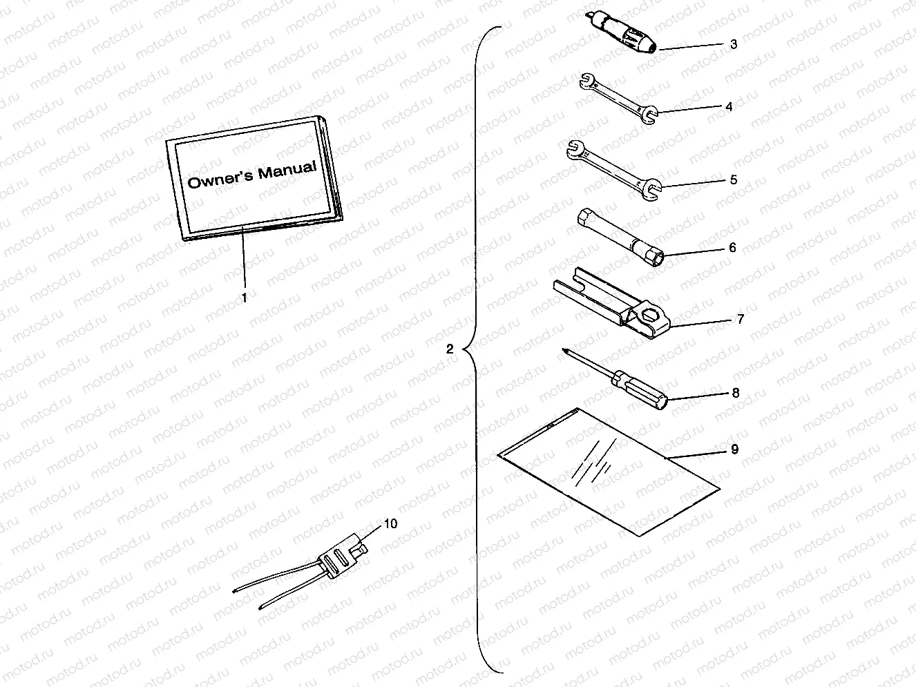 TOOL KIT  Magnum 6X6 - W968744 and Magnum 6X6 Swedish - S968744 (4936073607E006) | TOOL KIT  Magnum 6X6 - W968744 and Magnum 6X6 Swedish - S968744 (4936073607E006)