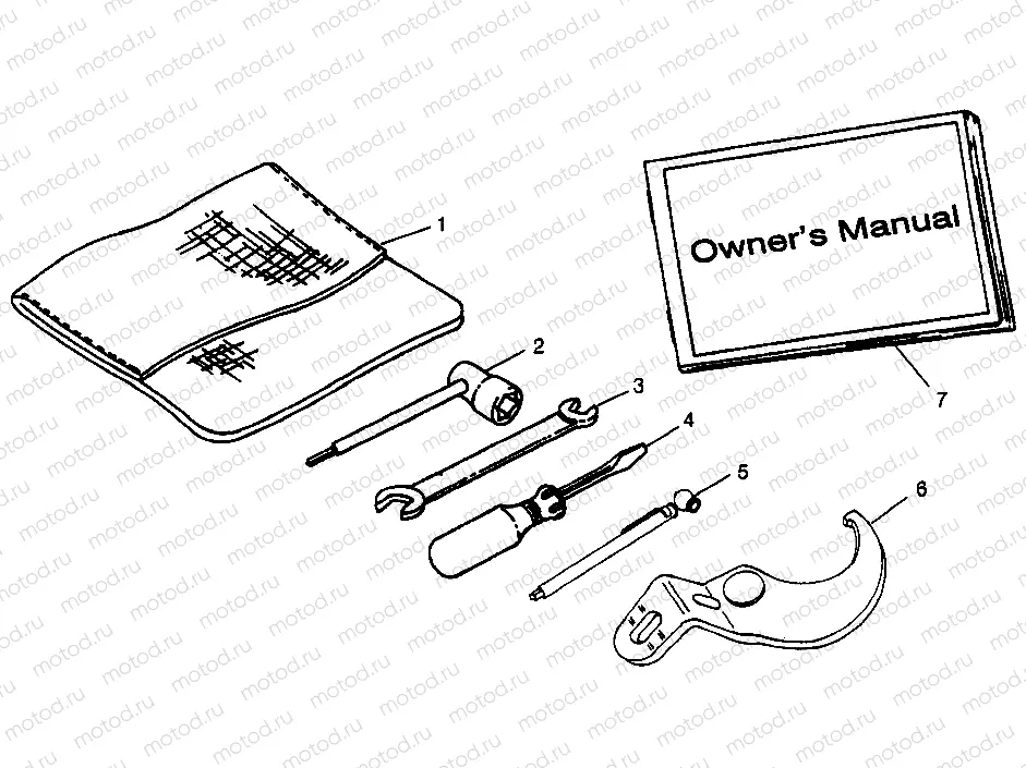 TOOL KIT Scrambler 400L W97BC38C (4939893989C011) | TOOL KIT Scrambler 400L W97BC38C (4939893989C011)
