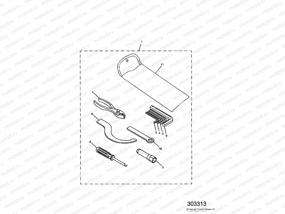 Tool Kit Single sided swingarm 161318 »