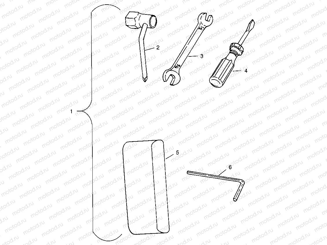 TOOL KIT SL 700 B964066 and  Intl. SL 700 I964066 (4935633563B014) | TOOL KIT SL 700 B964066 and  Intl. SL 700 I964066 (4935633563B014)