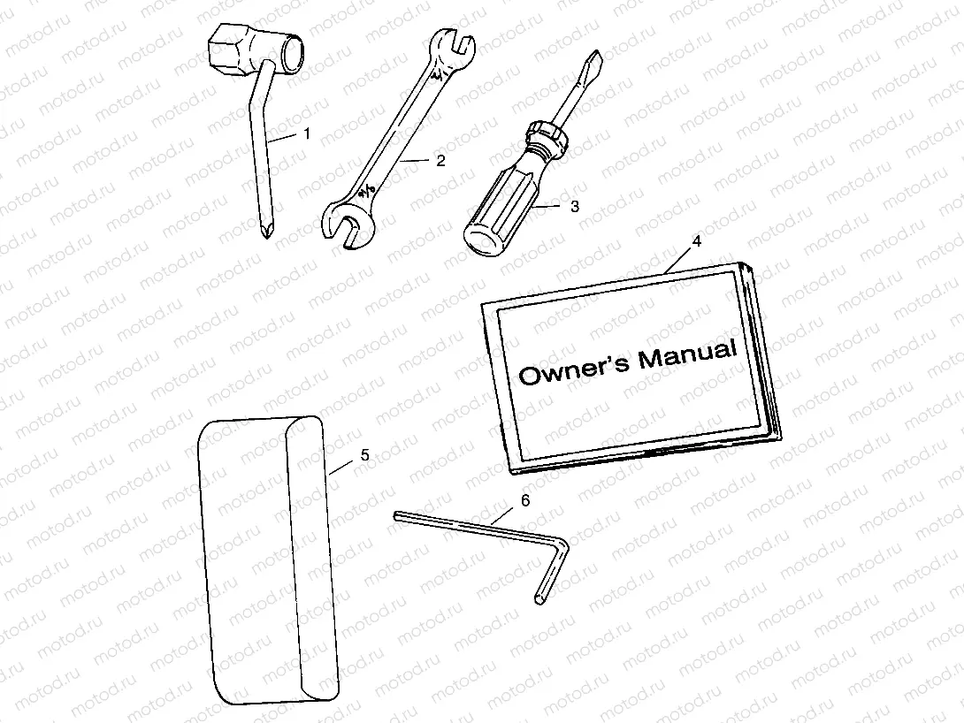 TOOL KIT SL 700 B974071 | TOOL KIT SL 700 B974071, Intl. SL 700 I974071, SL 700 Deluxe B974072 and In (4940874087C002)