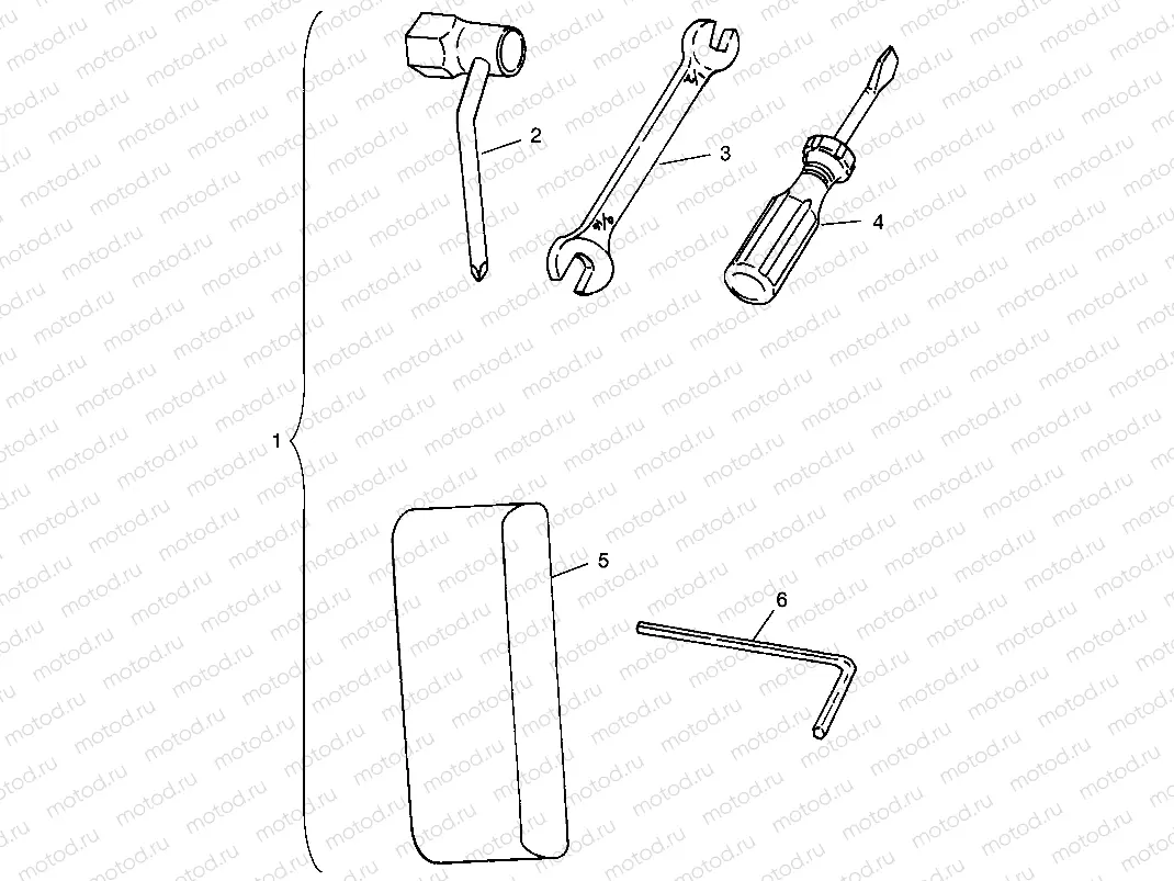 TOOL KIT SLT 700 B964166 and  Intl. SLT 700 I964166 (4933923392B012) | TOOL KIT SLT 700 B964166 and  Intl. SLT 700 I964166 (4933923392B012)