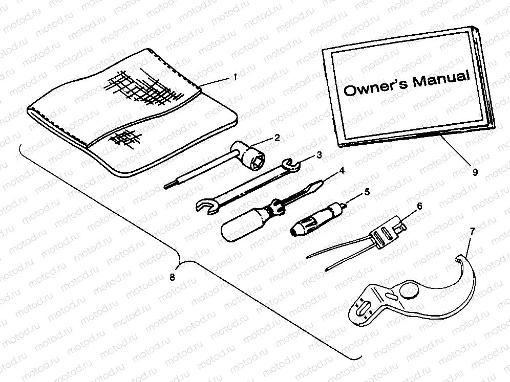 TOOL KIT Sportsman 4x4 W968040 (4935943594C009) | TOOL KIT Sportsman 4x4 W968040 (4935943594C009)