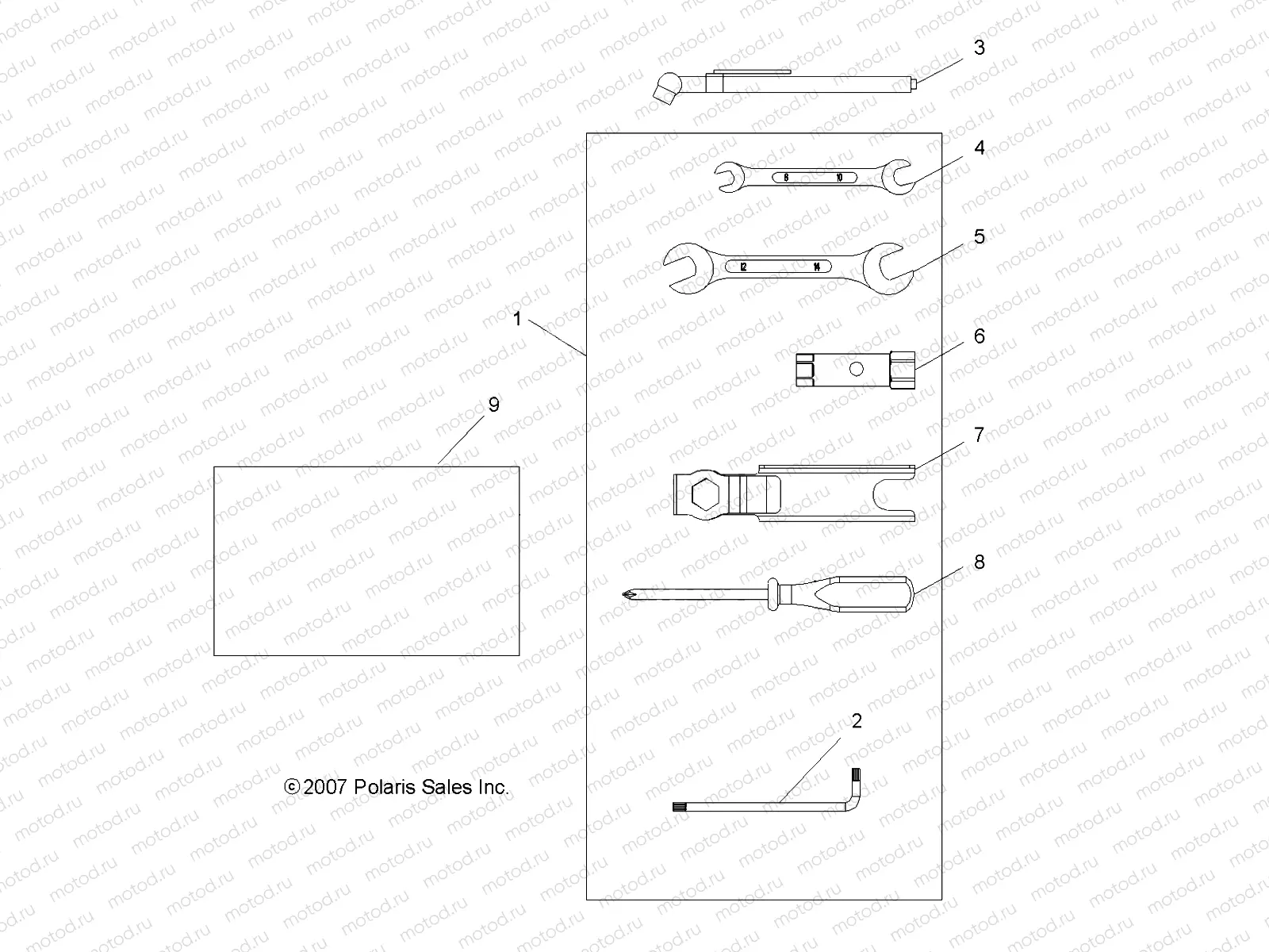 TOOLS | TOOLS, TOOL KIT - A08BG50FA (49ATVTOOL08SCRAM)
