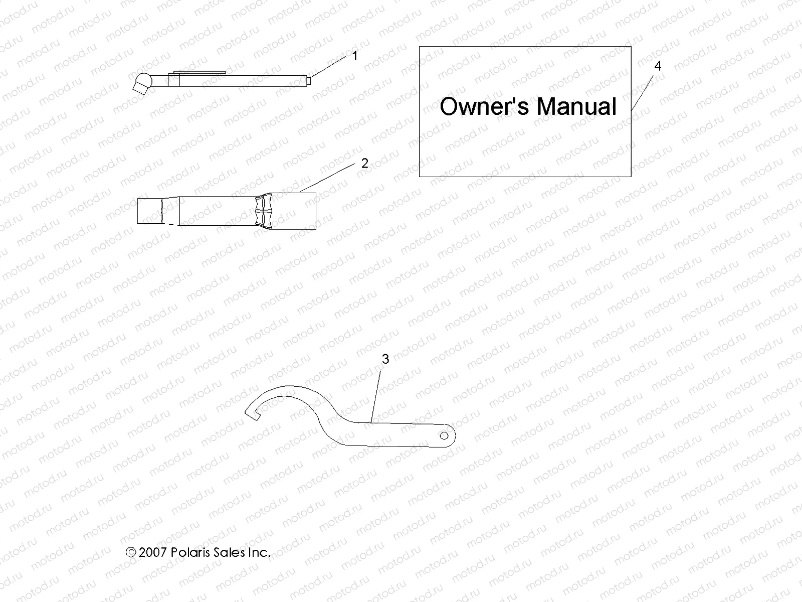 TOOLS | TOOLS, TOOL KIT - A08GP52AA (49ATVTOOL08OUT525S)