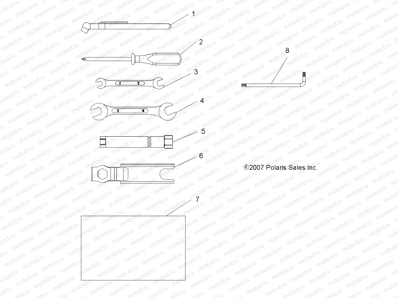 TOOLS | TOOLS, TOOL KIT - A08MH50SS/SQ (49ATVTOOL08SP500)