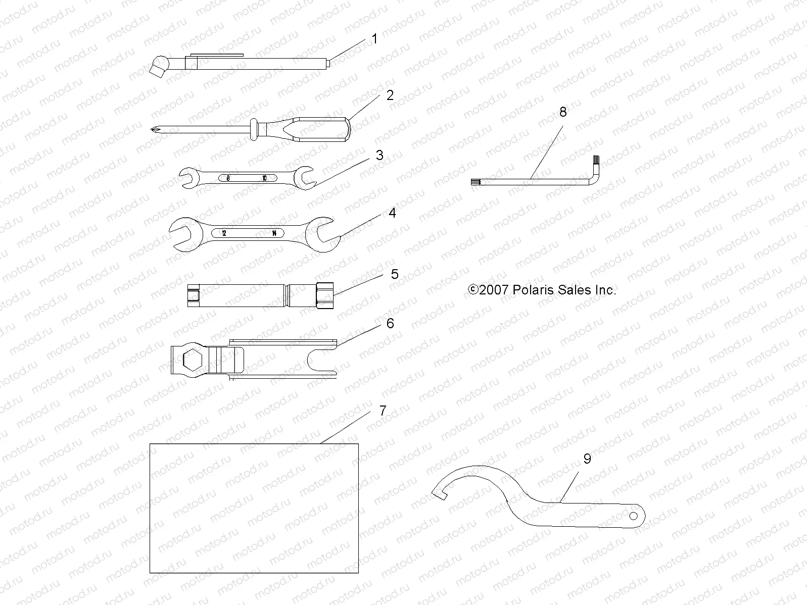 TOOLS | TOOLS, TOOL KIT - A09DN76FC (49ATVTOOL08SPX25)