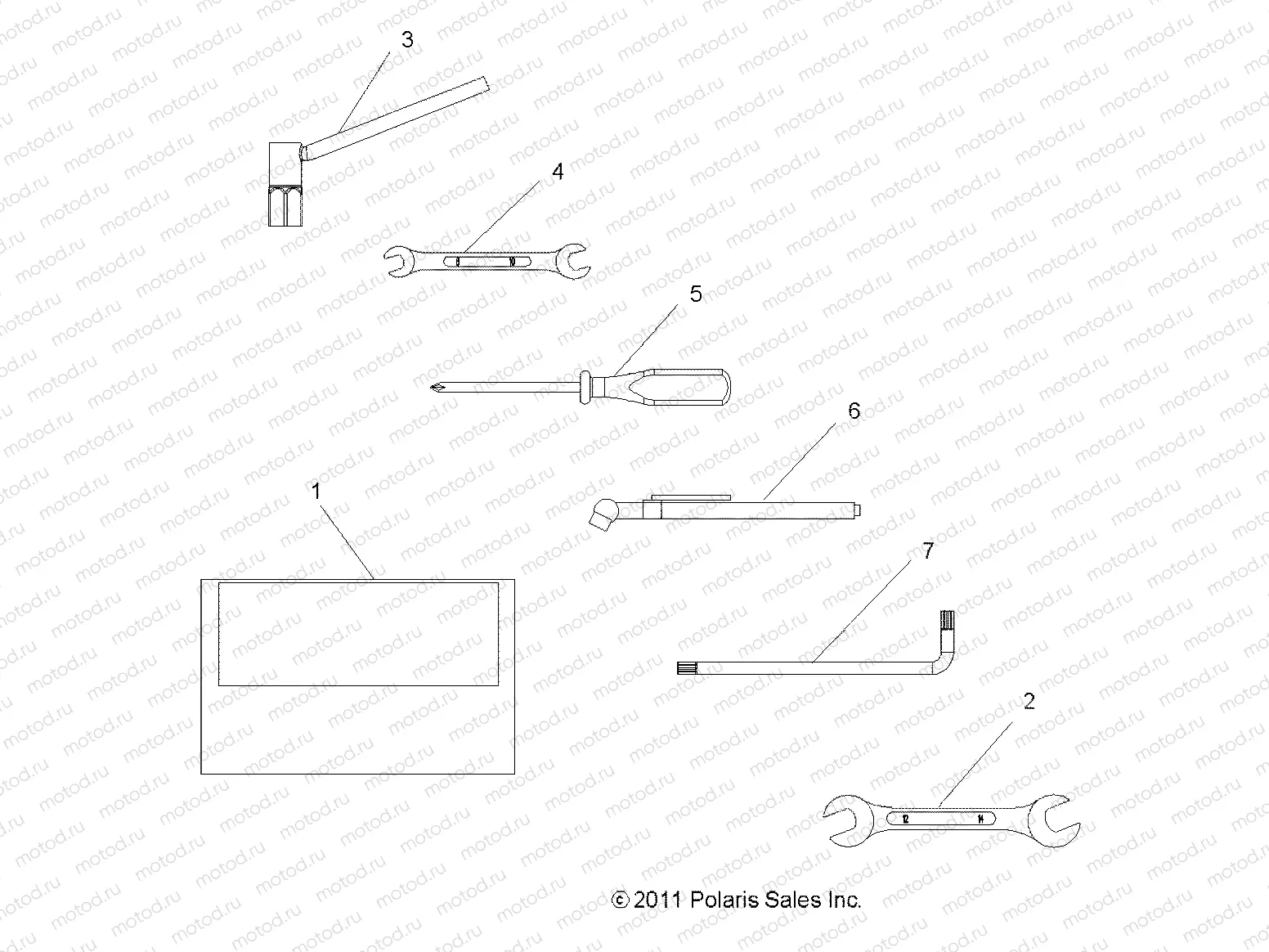 TOOLS | TOOLS, TOOL KIT - A11EA32FA (49ATVTOOL12BOSSI)