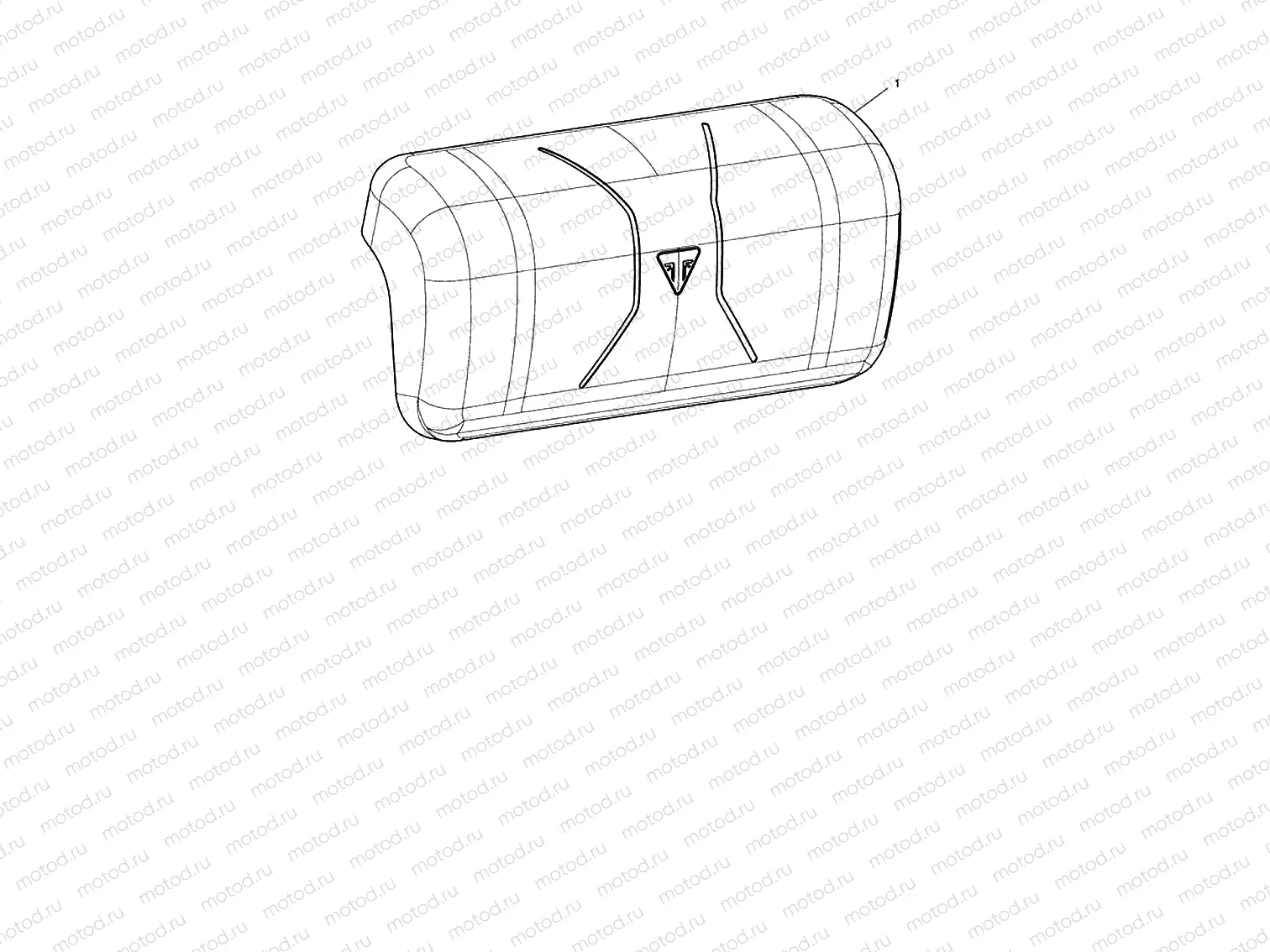 Top case back rest (trekker)