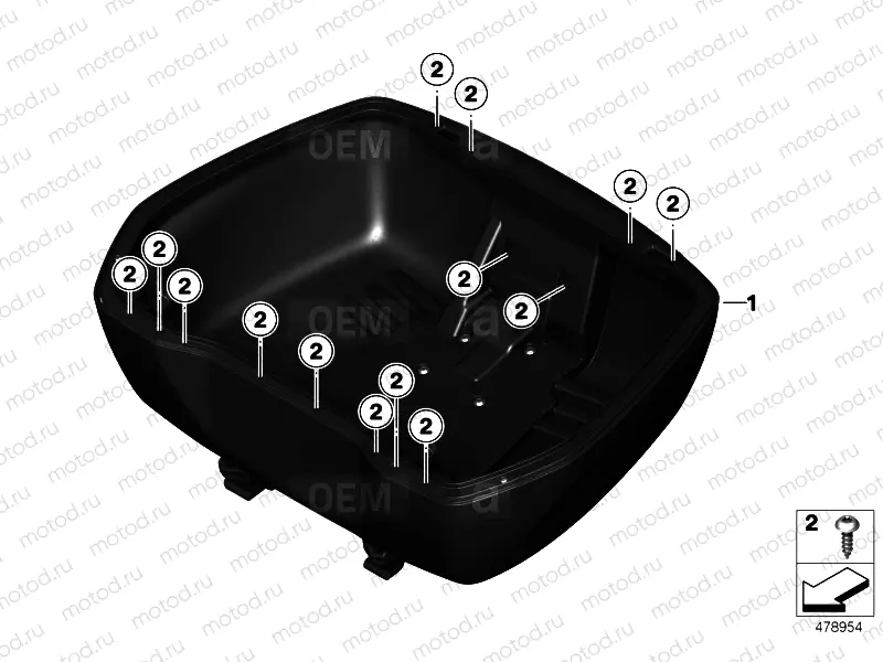 TOPCASE BOTTOM SECTION TOPCASE 49L