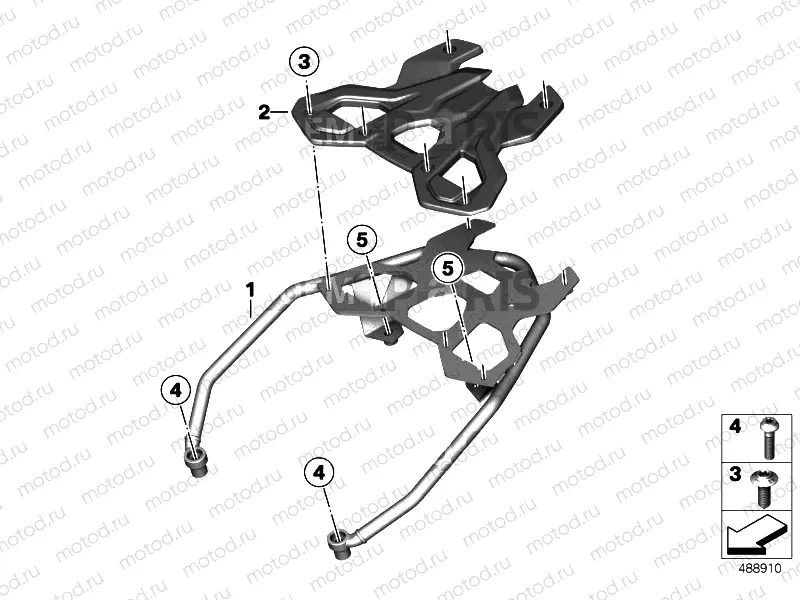 Topcase carrier luggage carrier