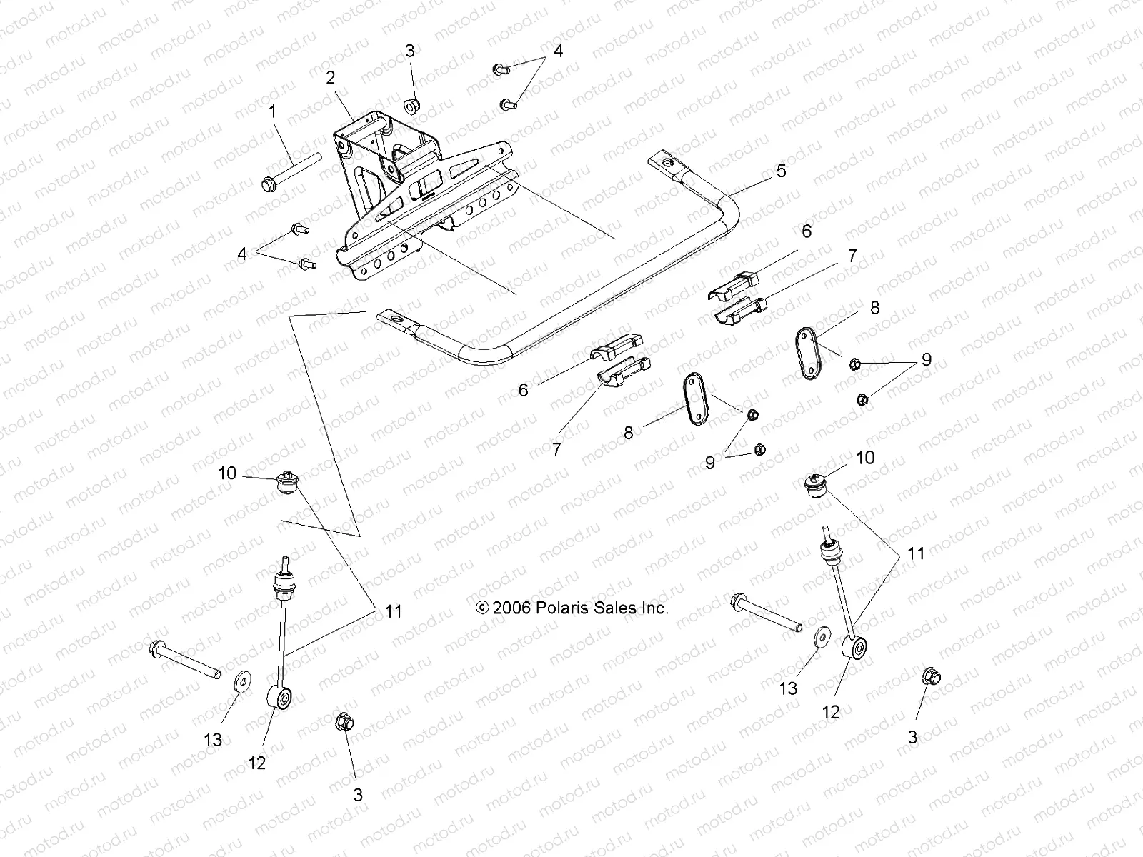 TORSION BAR - A07LB27AA/AC/LH27AA/AB/AC/AD/AL (49ATVTORSION07HAWK) | TORSION BAR - A07LB27AA/AC/LH27AA/AB/AC/AD/AL (49ATVTORSION07HAWK)
