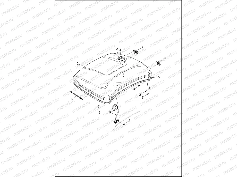 TOUR-PAK (COVER) - FLHTCUTG