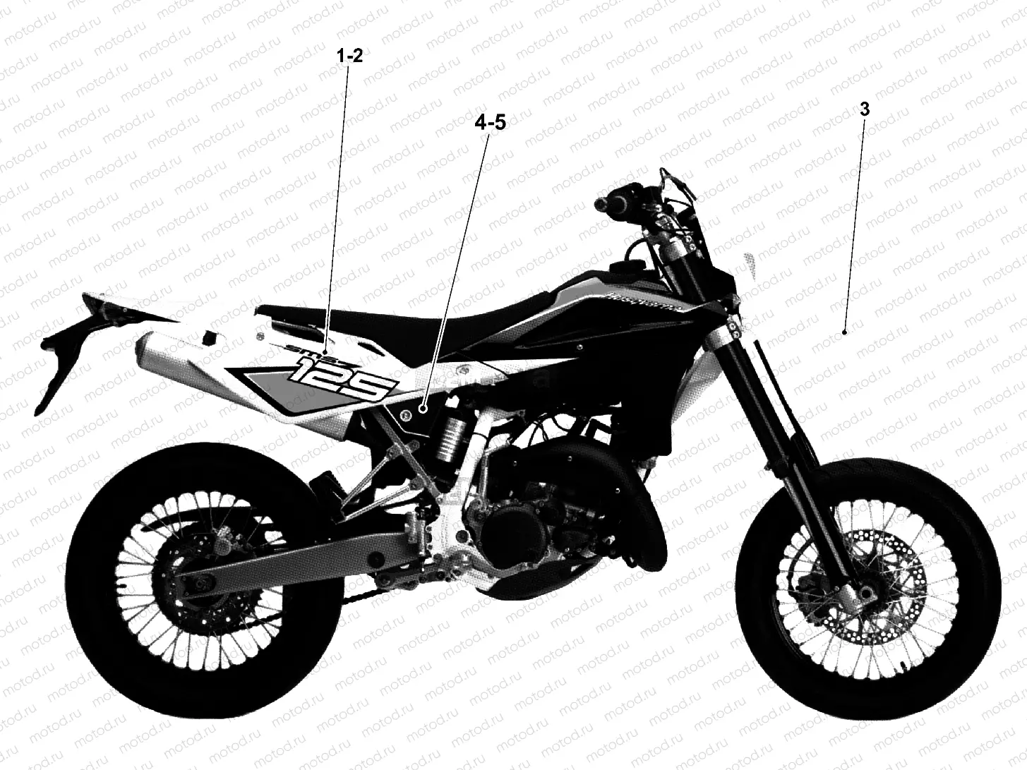 TRANSFERS WHITE/BLACK (SMS 125)
