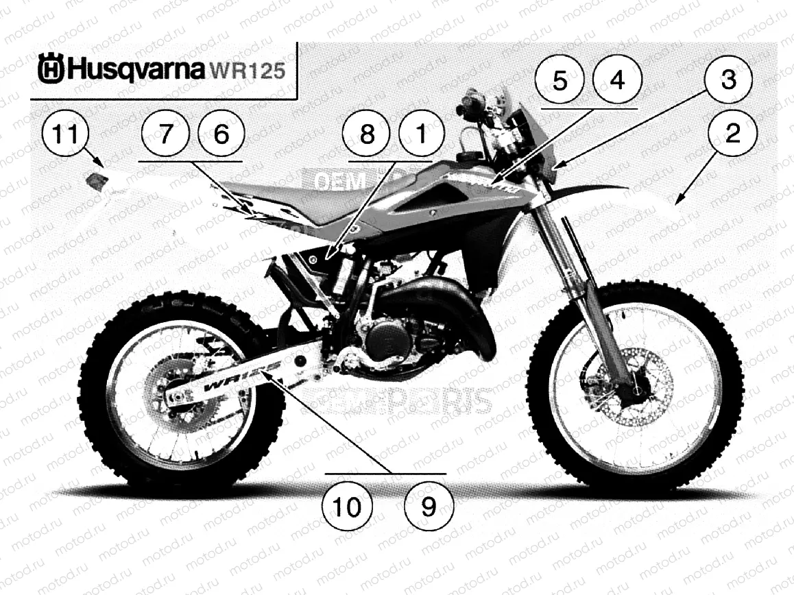 TRANSFERS Y/B (WR125 EU)