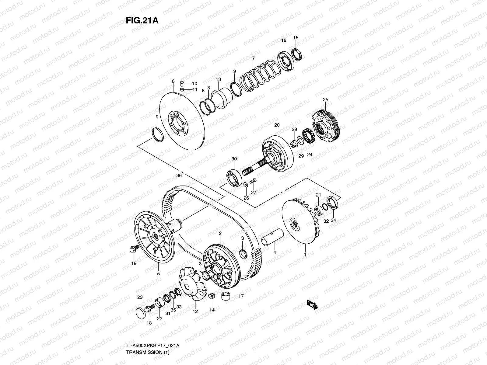 TRANSMISSION (1)( LT-A500XPL0)