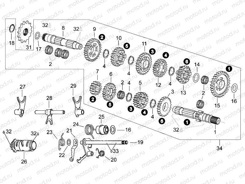 Transmission 6 speed