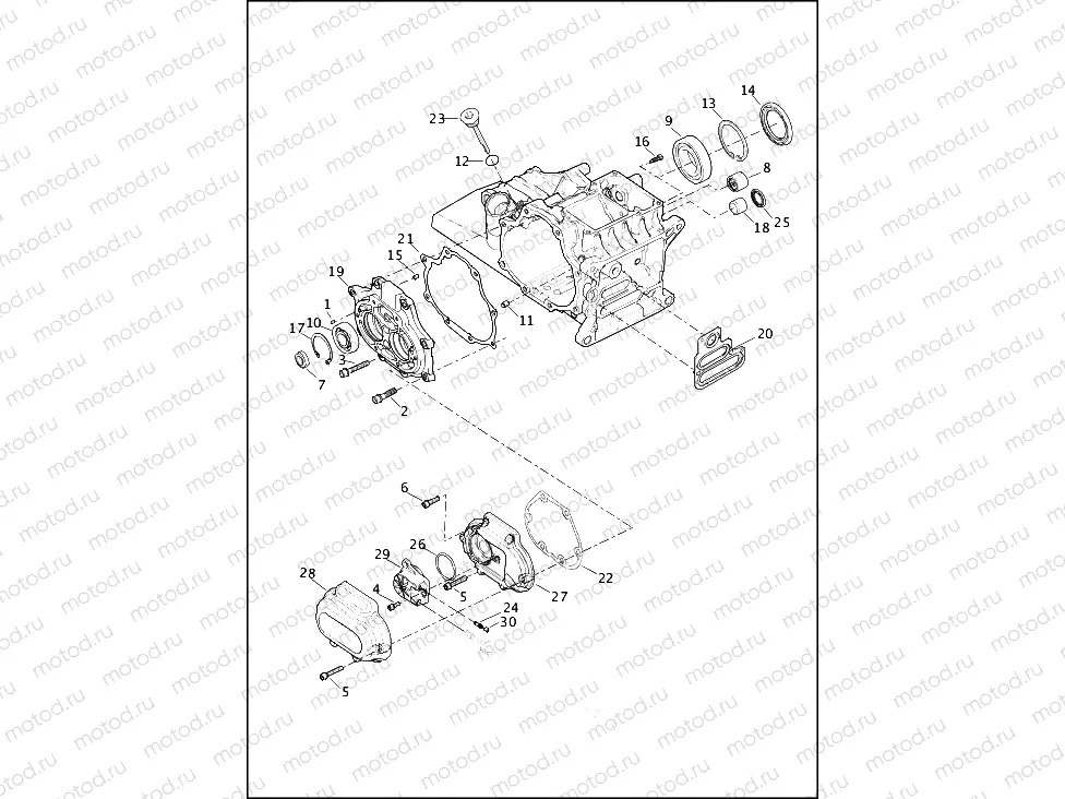 TRANSMISSION BEARINGS AND COVERS
