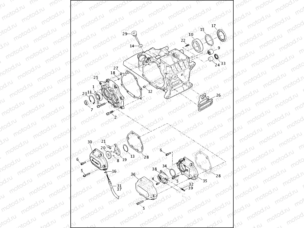 TRANSMISSION BEARINGS AND COVERS
