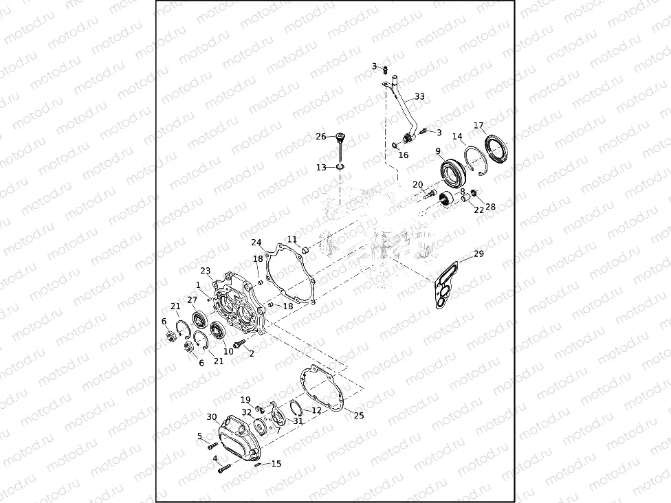 TRANSMISSION BEARINGS AND COVERS