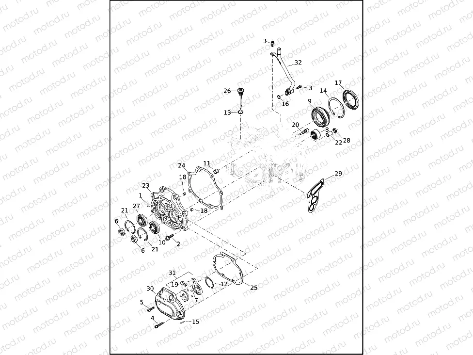 TRANSMISSION BEARINGS AND COVERS