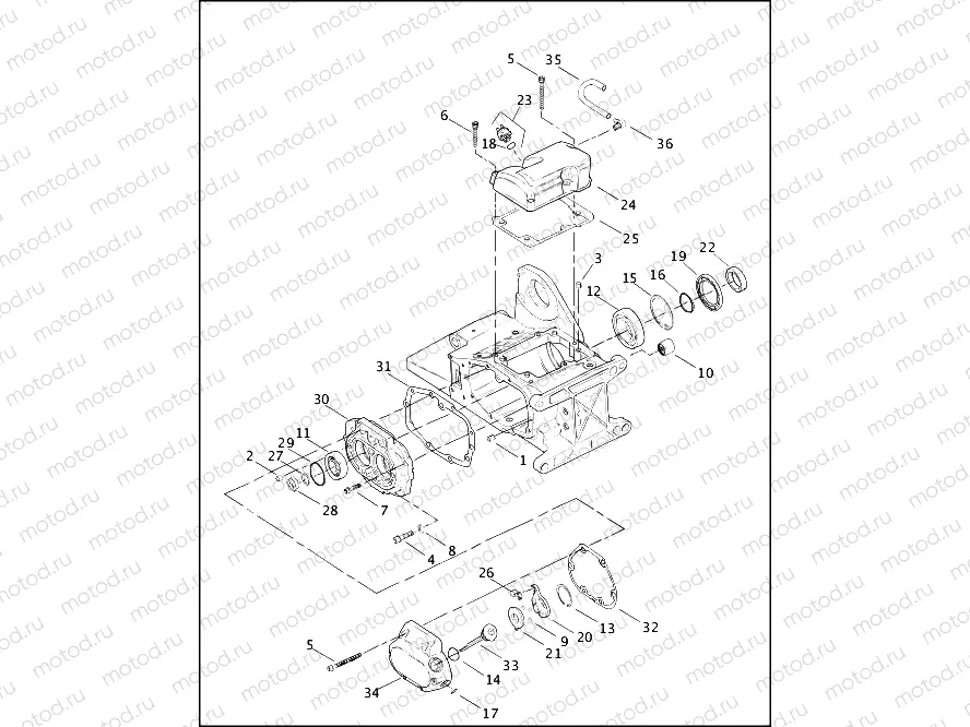 TRANSMISSION BEARINGS & COVERS