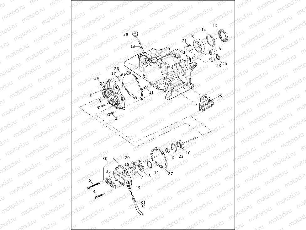 TRANSMISSION BEARINGS & COVERS