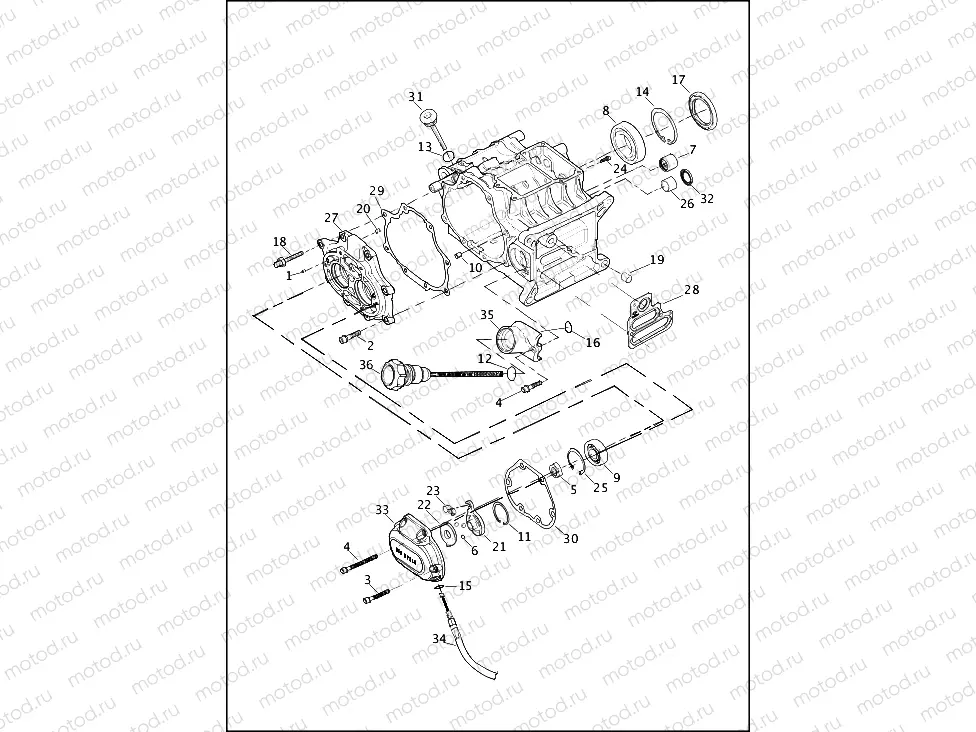 TRANSMISSION BEARINGS & COVERS