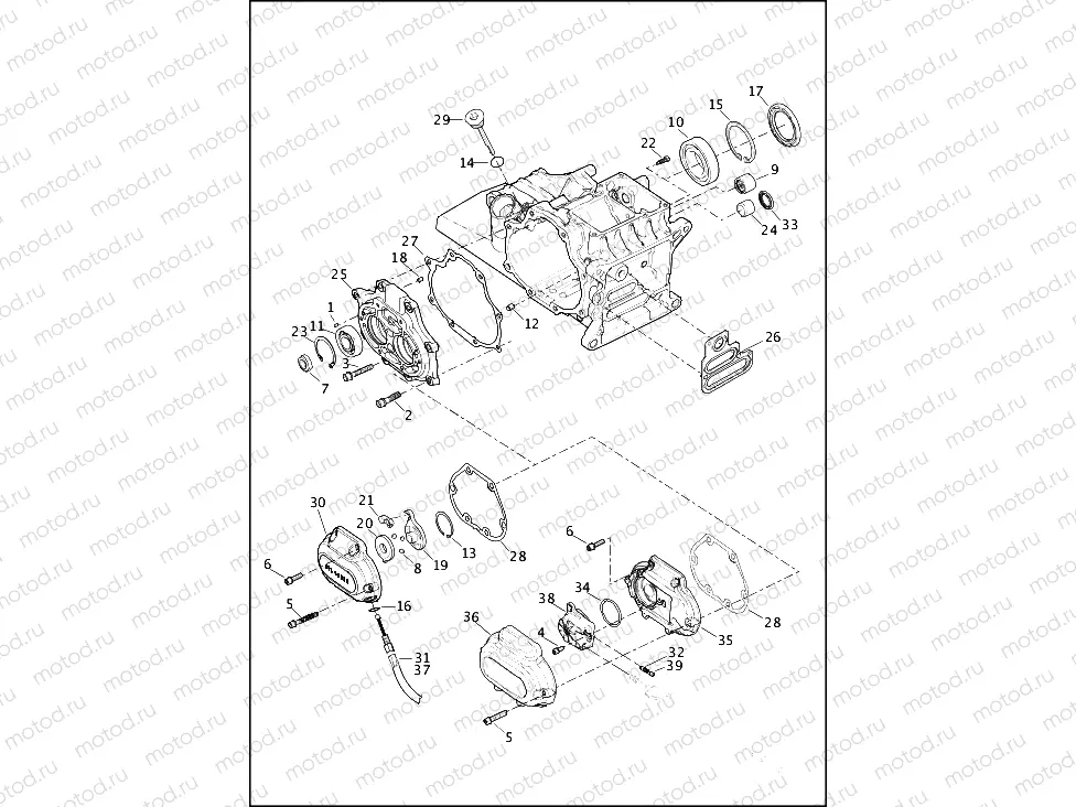TRANSMISSION BEARINGS & COVERS