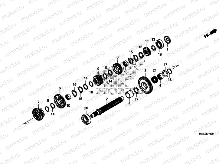 TRANSMISSION (COUNTERSHAFT)
