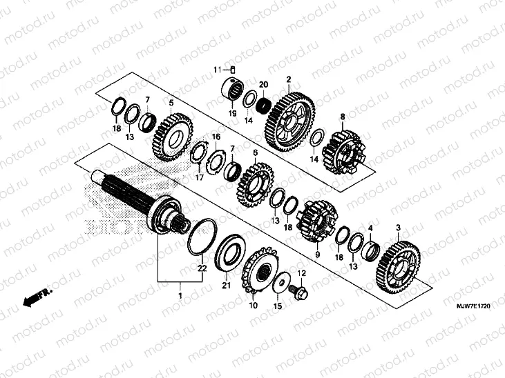 TRANSMISSION (COUNTERSHAFT)