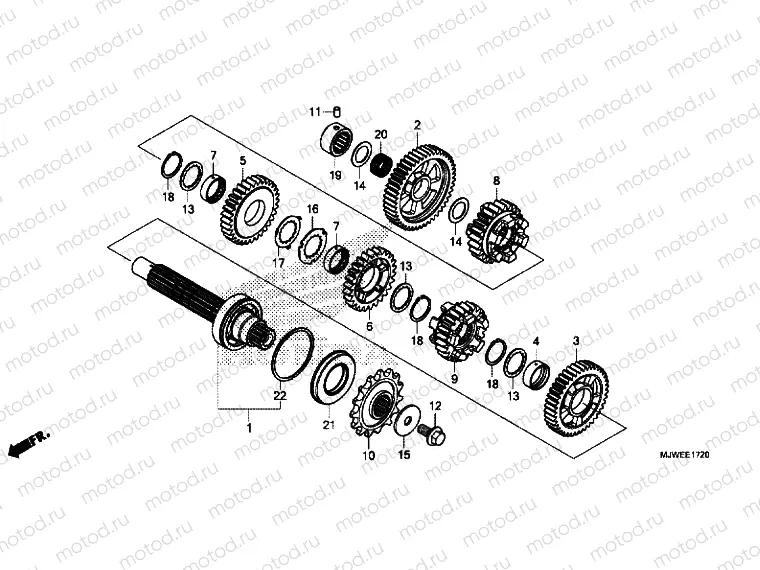 TRANSMISSION (COUNTERSHAFT)