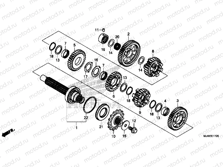 TRANSMISSION (COUNTERSHAFT)