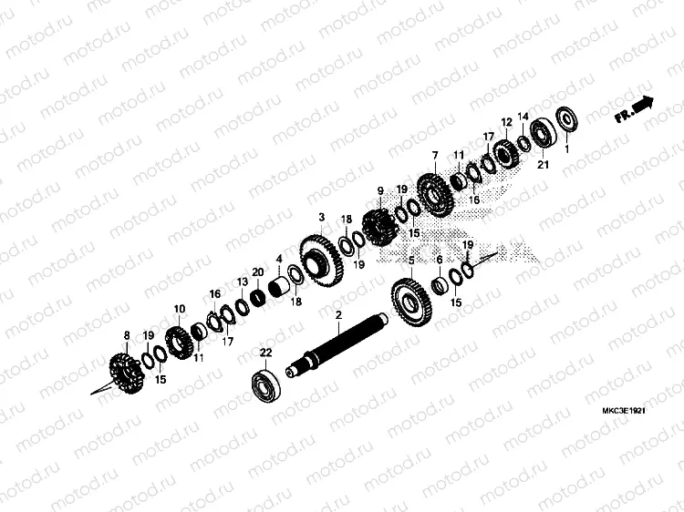 TRANSMISSION (COUNTERSHAFT) (DCT)