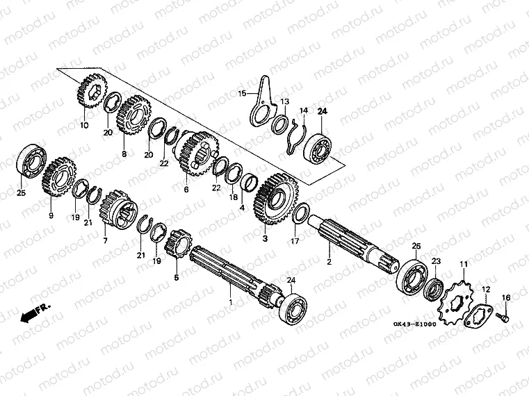 TRANSMISSION E-10 (C50DF / G / DG / SN)