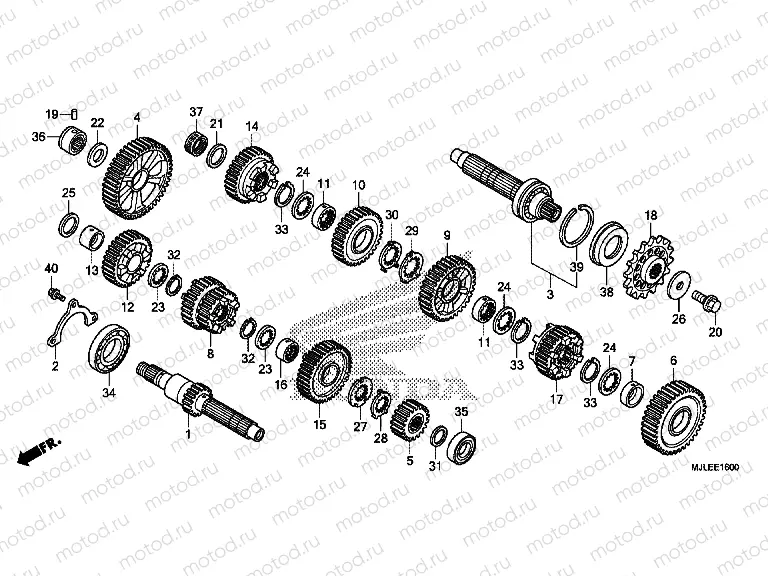 TRANSMISSION E-16 (NC750S / SA)