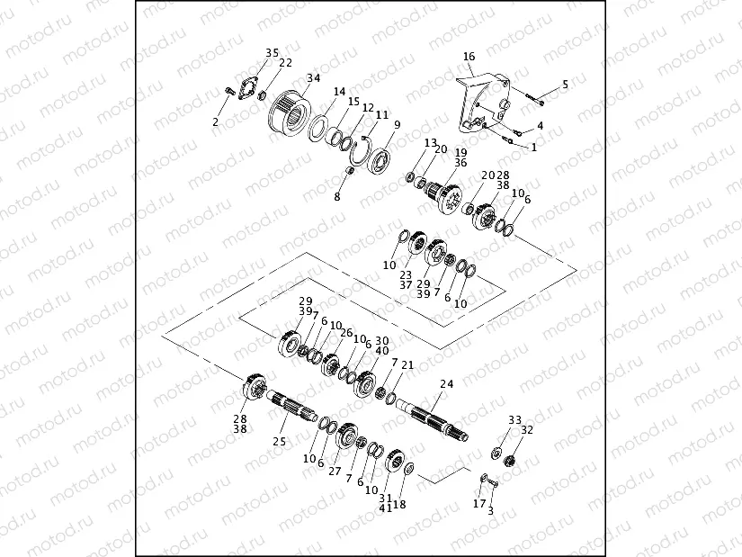 TRANSMISSION GEARS (2 OF 2)