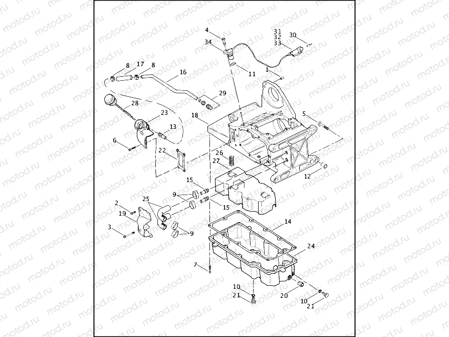 TRANSMISSION HOUSING & OIL PAN