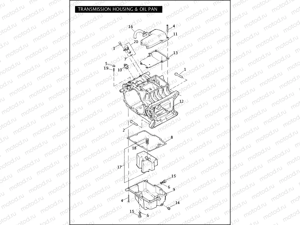 TRANSMISSION HOUSING & OIL PAN