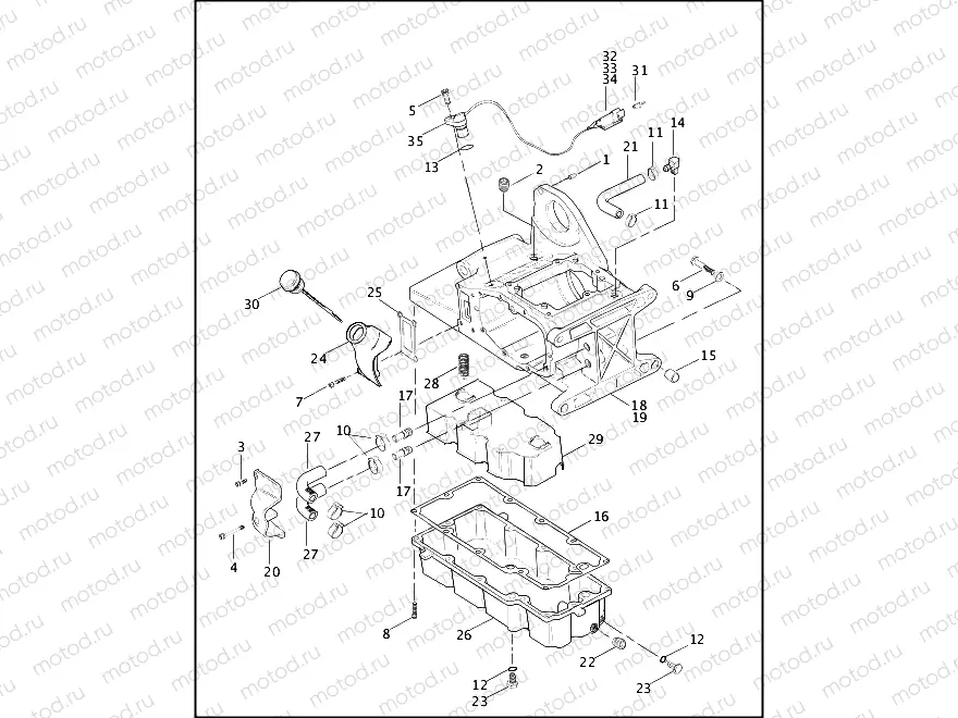 TRANSMISSION HOUSING & OIL TANK (1 OF 2)
