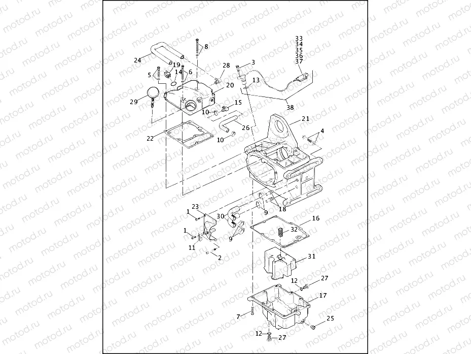 TRANSMISSION HOUSING & OIL TANK (1 OF 2)