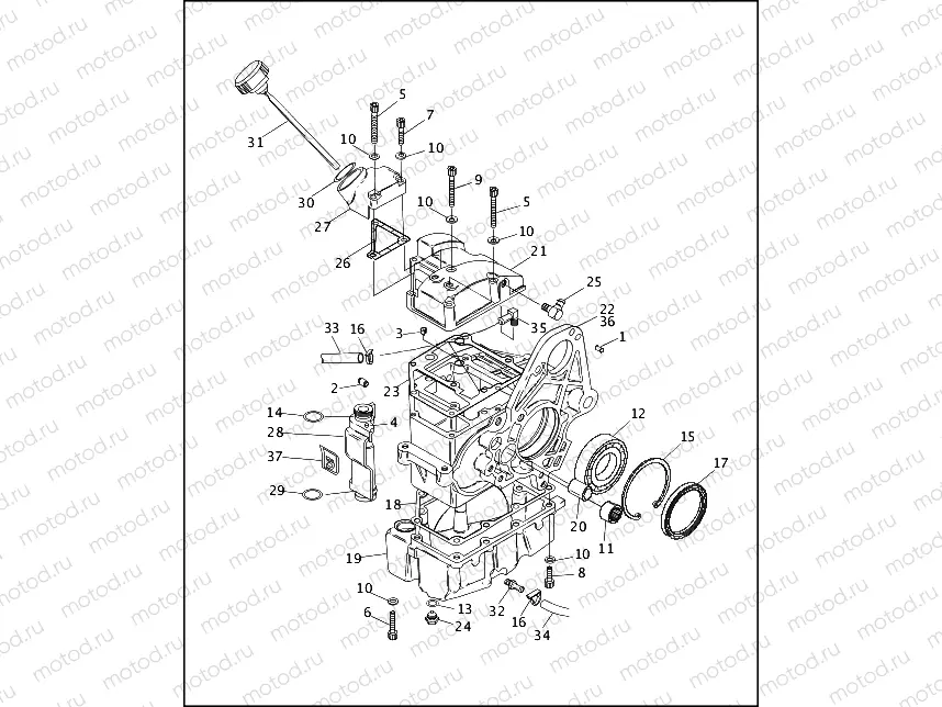 TRANSMISSION HOUSING & OIL TANK
