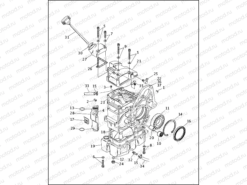 TRANSMISSION HOUSING & OIL TANK