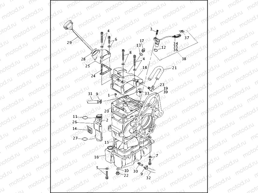 TRANSMISSION HOUSING & OIL TANK