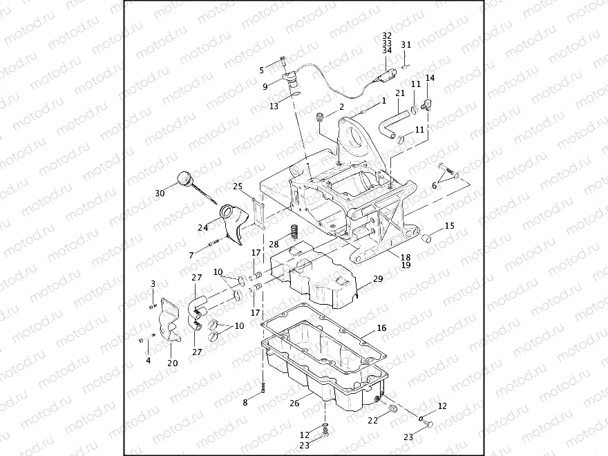 TRANSMISSION HOUSING & OIL TANK