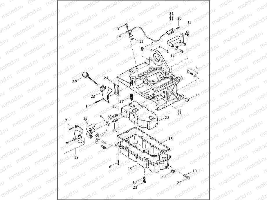 TRANSMISSION HOUSING & OIL TANK